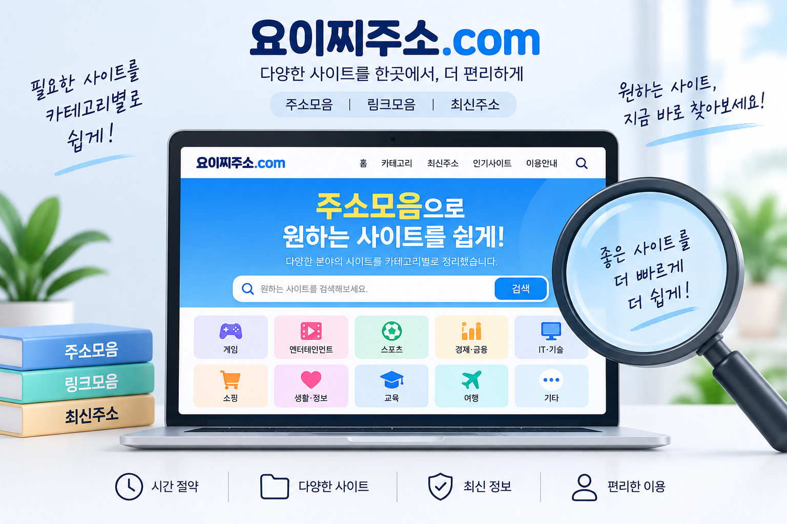 주소모음 이용 방법: 원하는 사이트를 카테고리별로 찾는 방법
